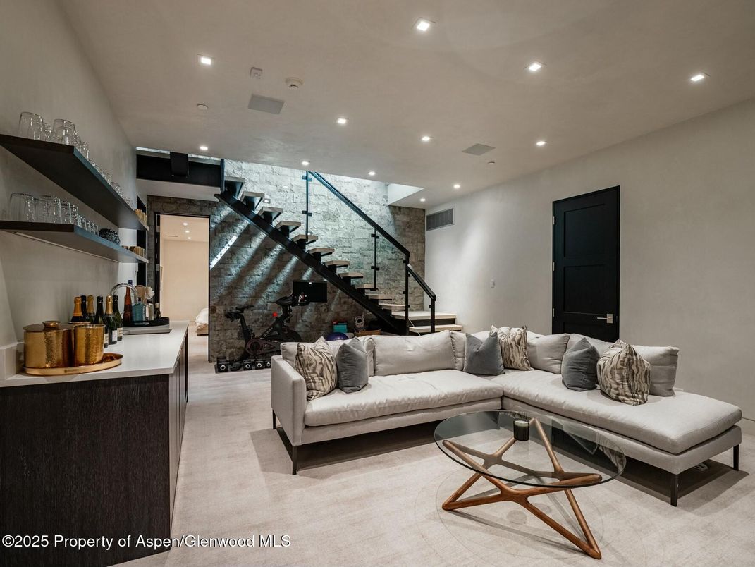 Interior, Living room, Recessed Lighting