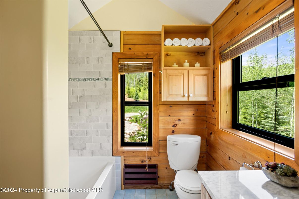 Bathroom, Interior, Wooden Walls