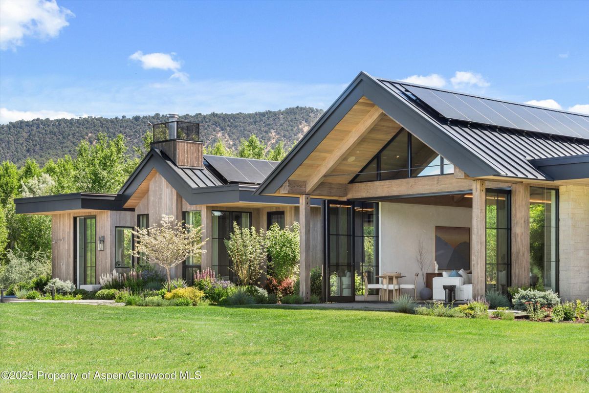 Backyard, Exterior, Facade, Solar Panels, Farmhouse