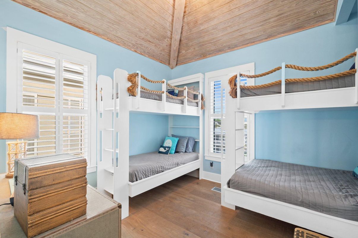 Bedroom, Interior, Wooden Ceilings, Wood Texture Flooring