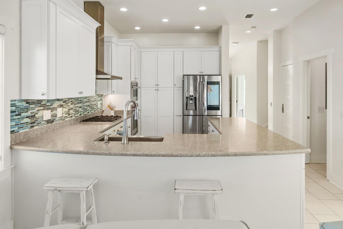 Interior, Kitchen, Recessed Lighting, Stainless Steel Appliances