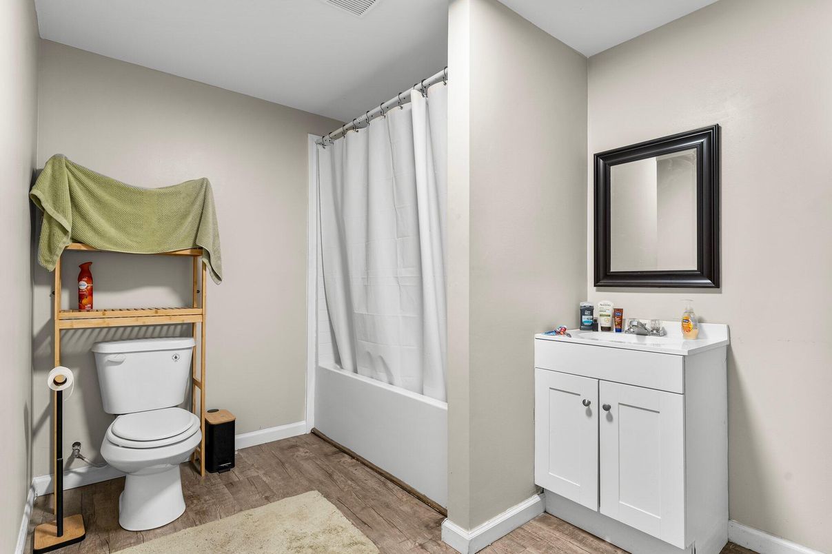 Bathroom, Interior, Wood Texture Flooring
