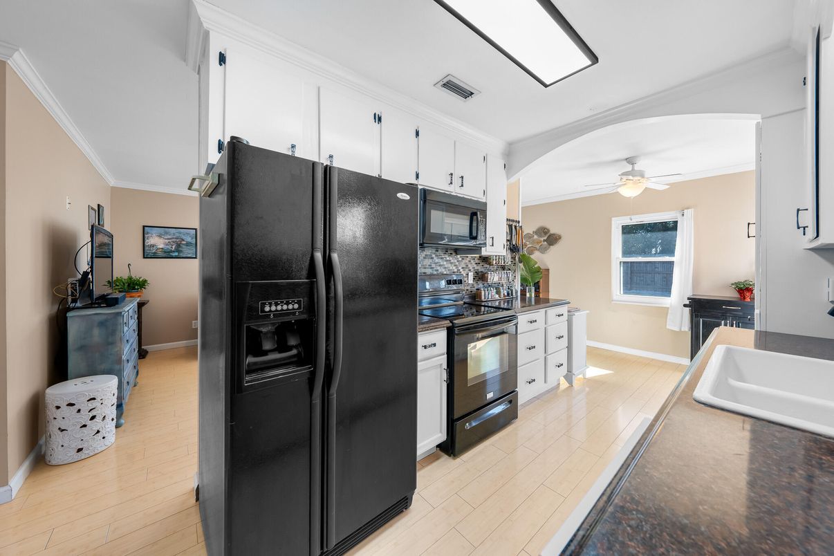 Interior, Kitchen, Wood Texture Flooring