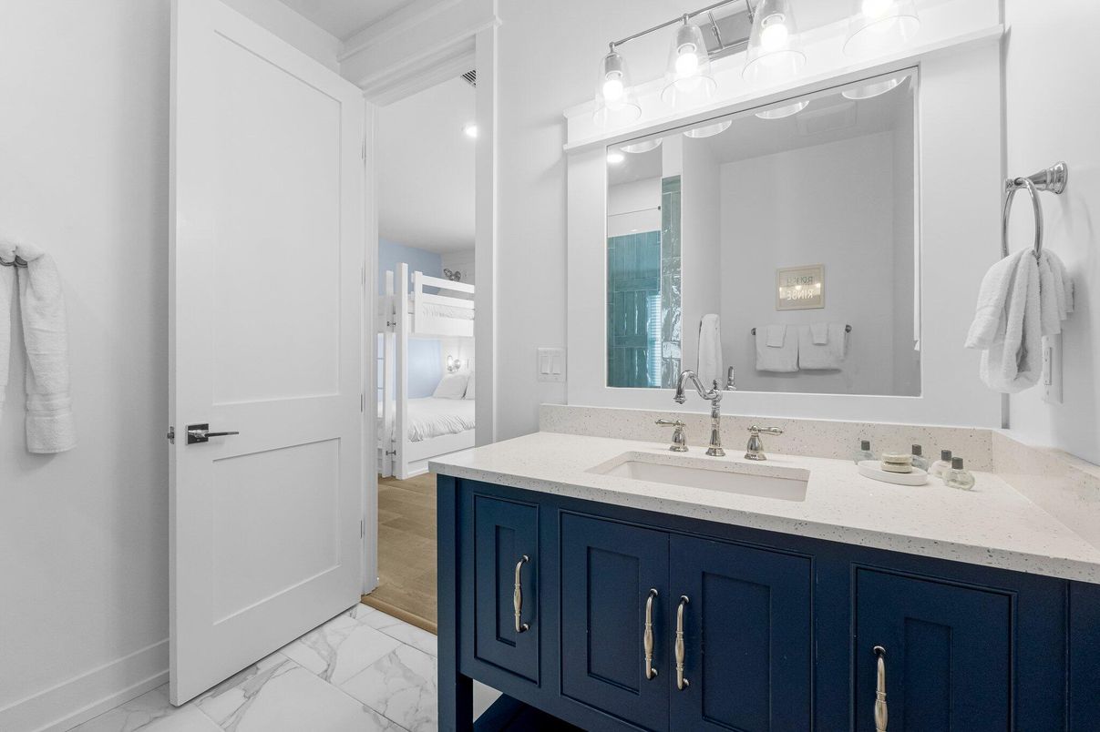 Bathroom, Dual Sink Vanities, Interior, Marble