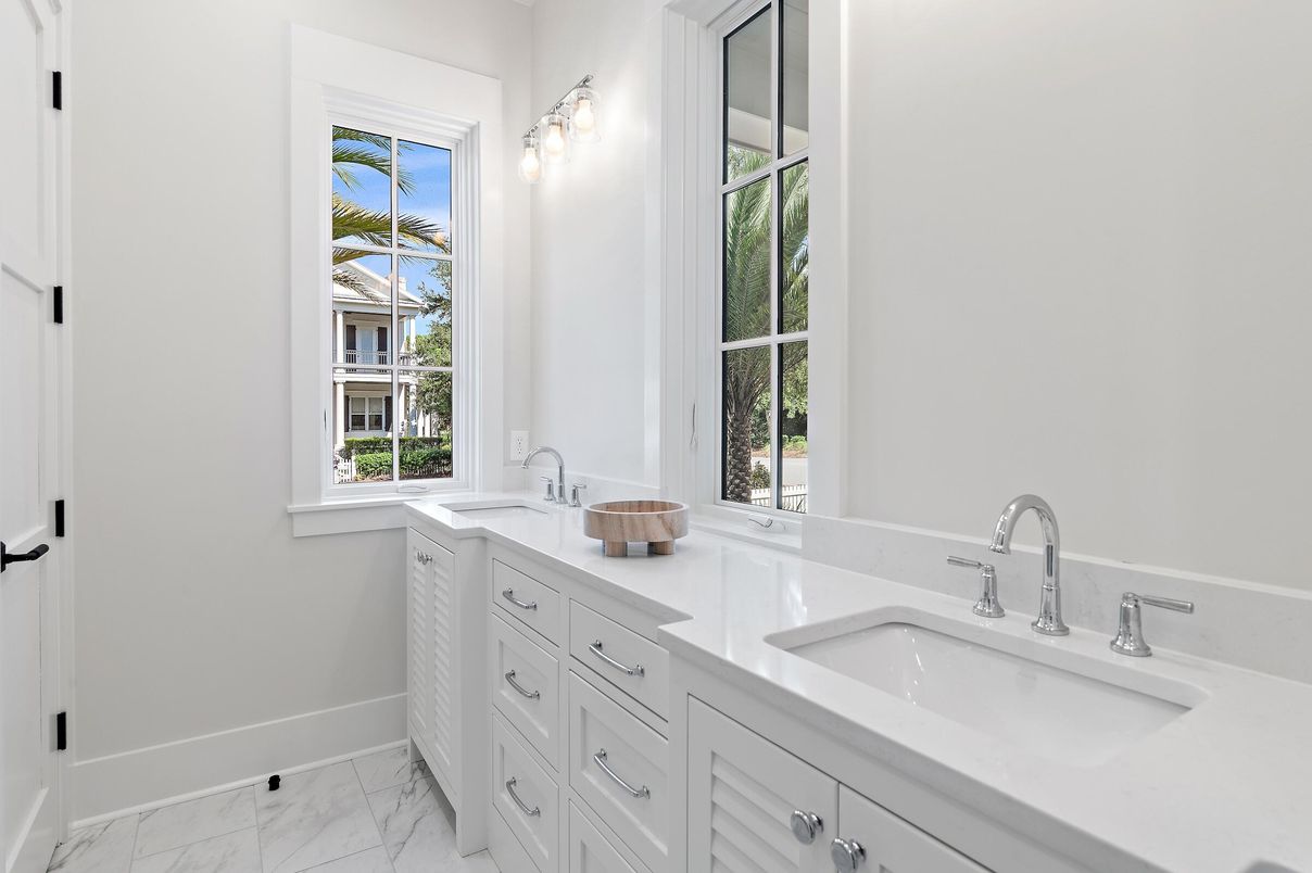 Bathroom, Dual Sink Vanities, Interior, Marble