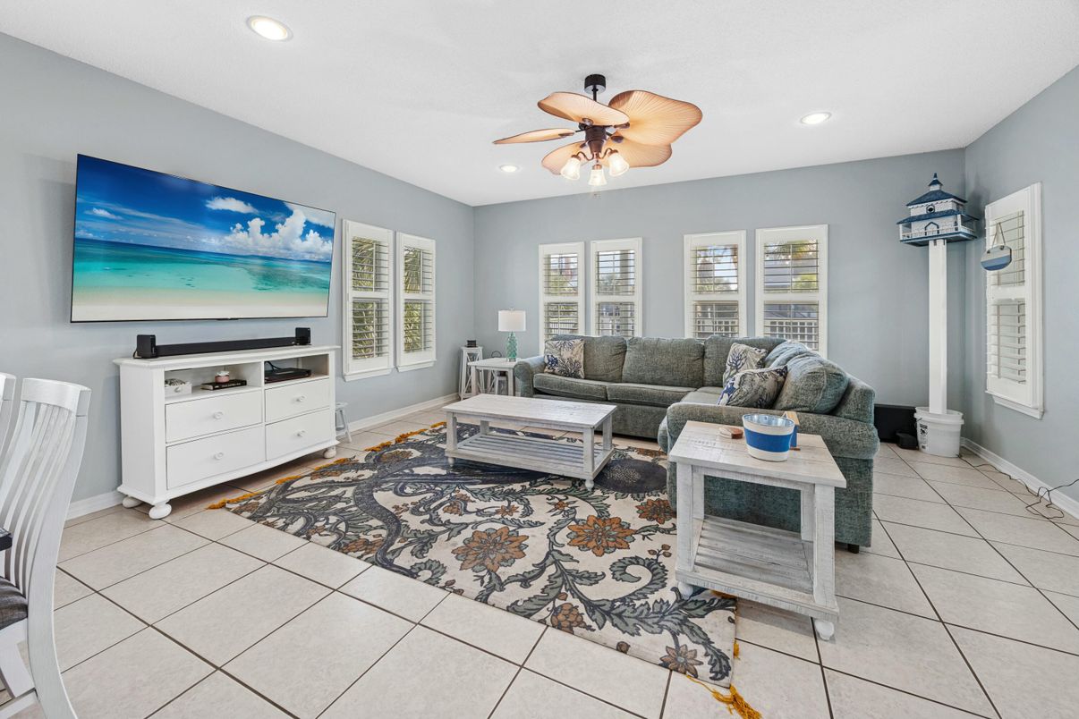 Interior, Living room, Recessed Lighting