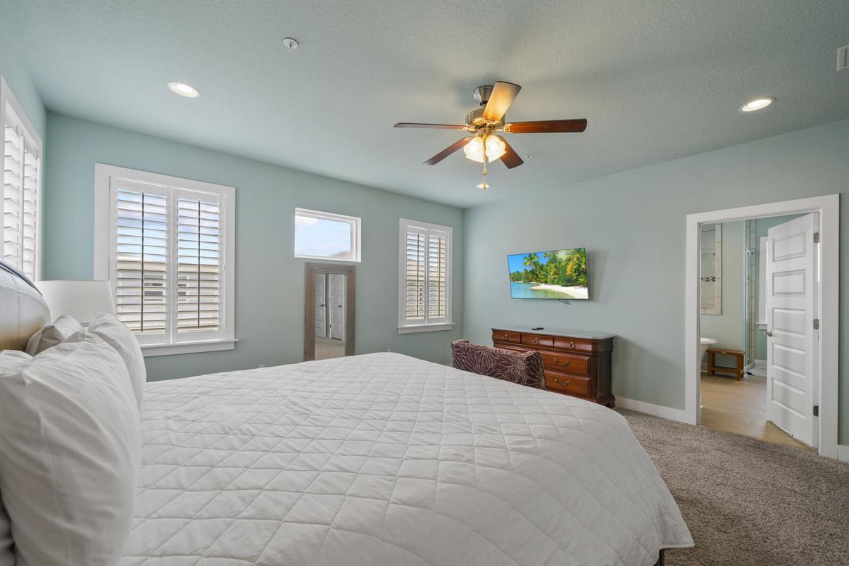 Bedroom, Interior, Recessed Lighting