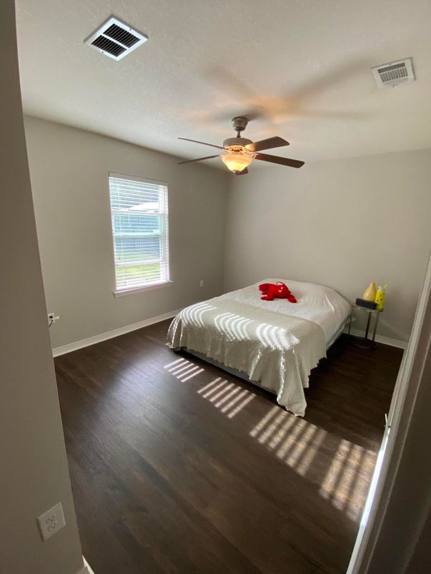 Bedroom, Interior, Wood Texture Flooring