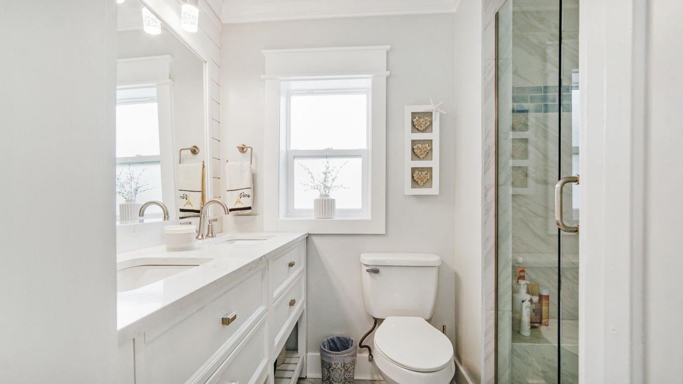 Bathroom, Glass Shower, Interior