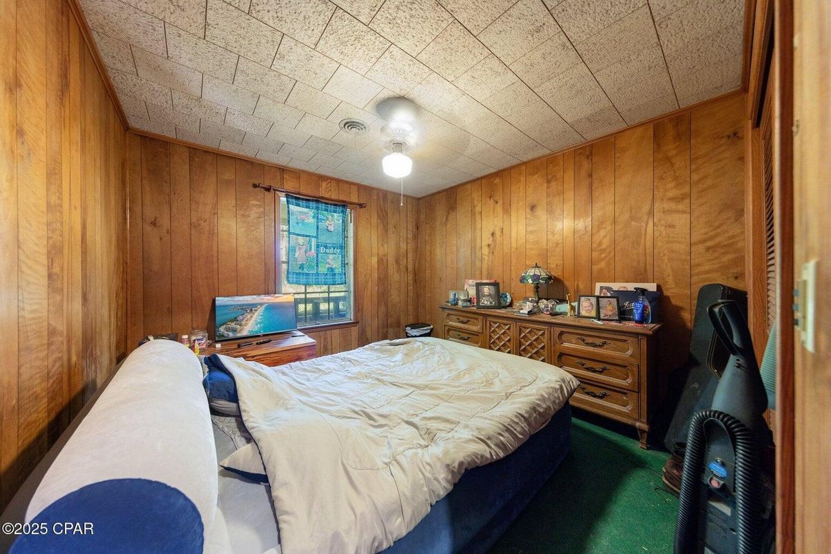 Bedroom, Interior, Wooden Walls