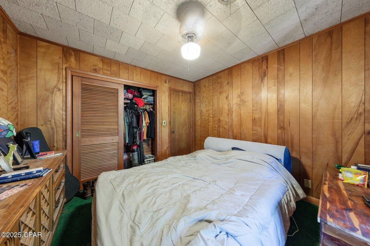 Bedroom, Interior, Wooden Walls
