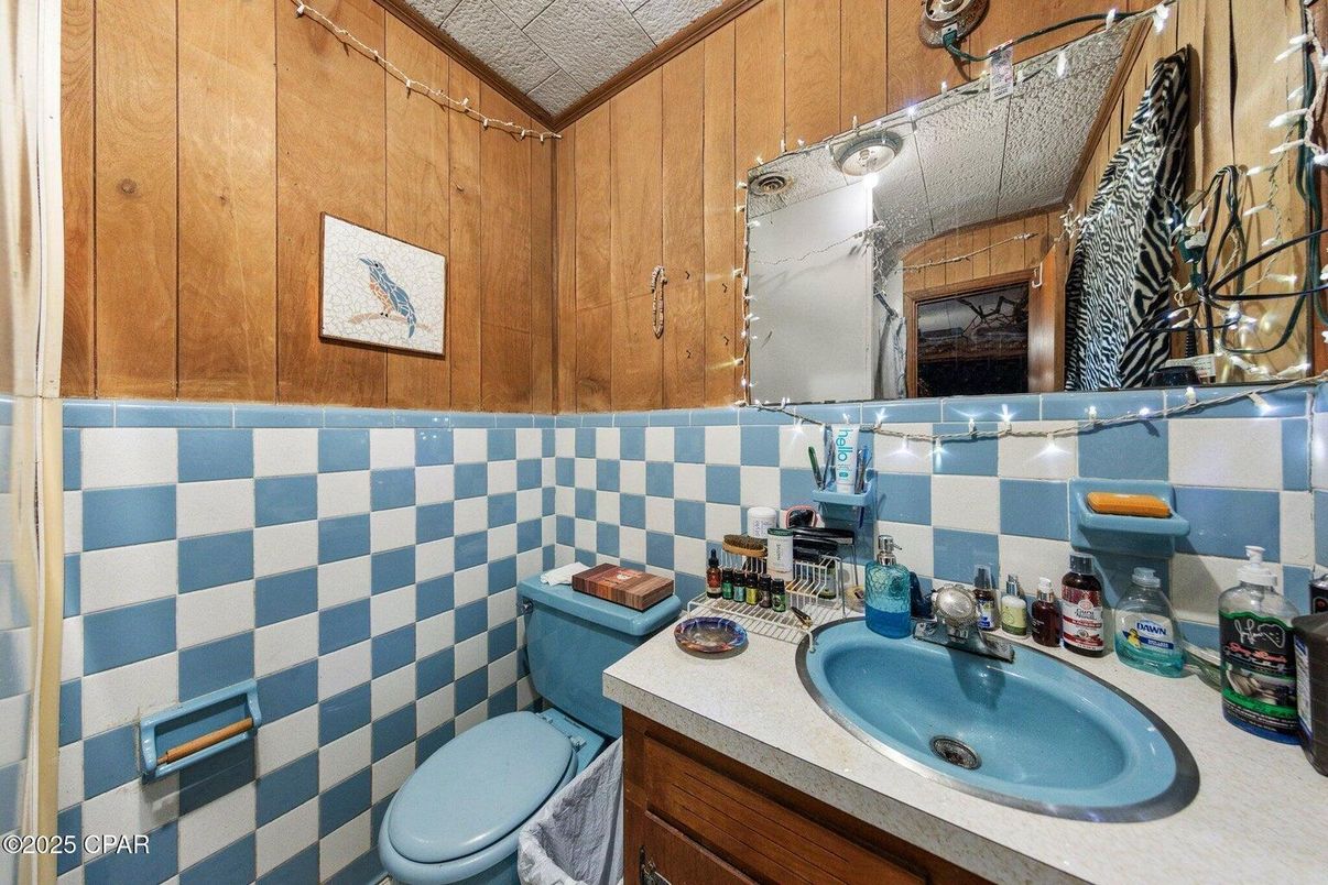 Bathroom, Interior, Wooden Walls