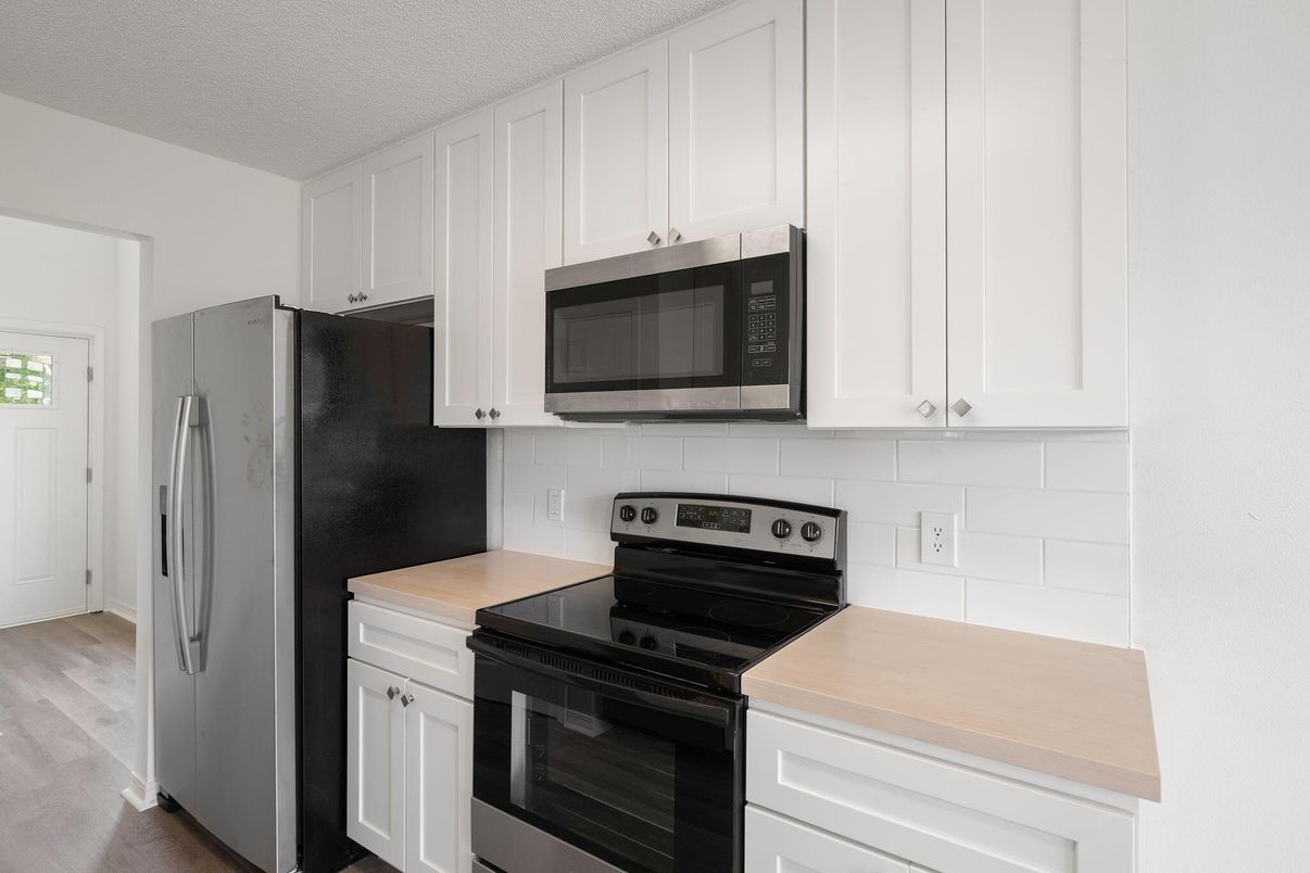 Interior, Kitchen, Wood Texture Flooring