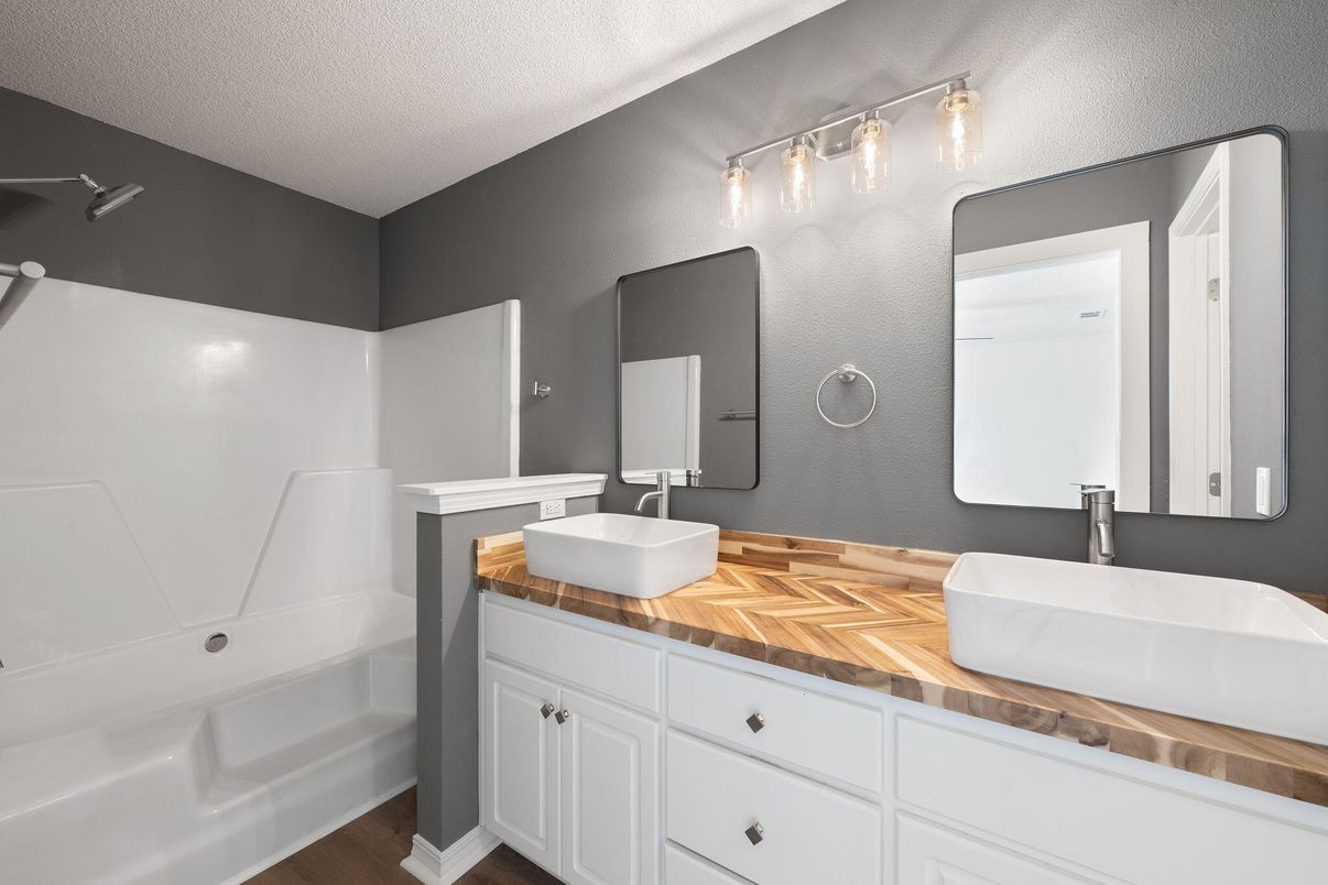 Bathroom, Interior, Wood Texture Flooring