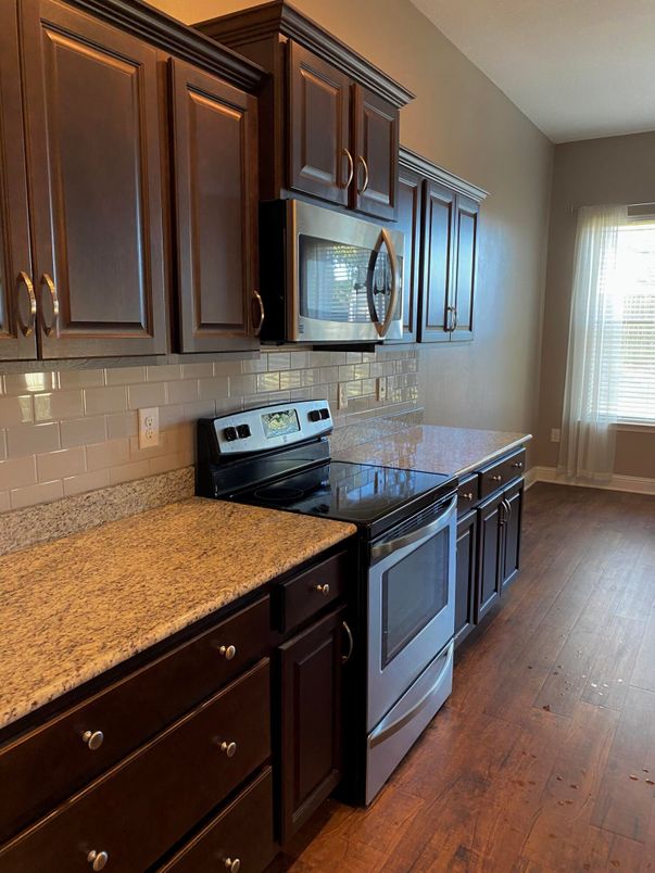 Interior, Kitchen, Wood Texture Flooring