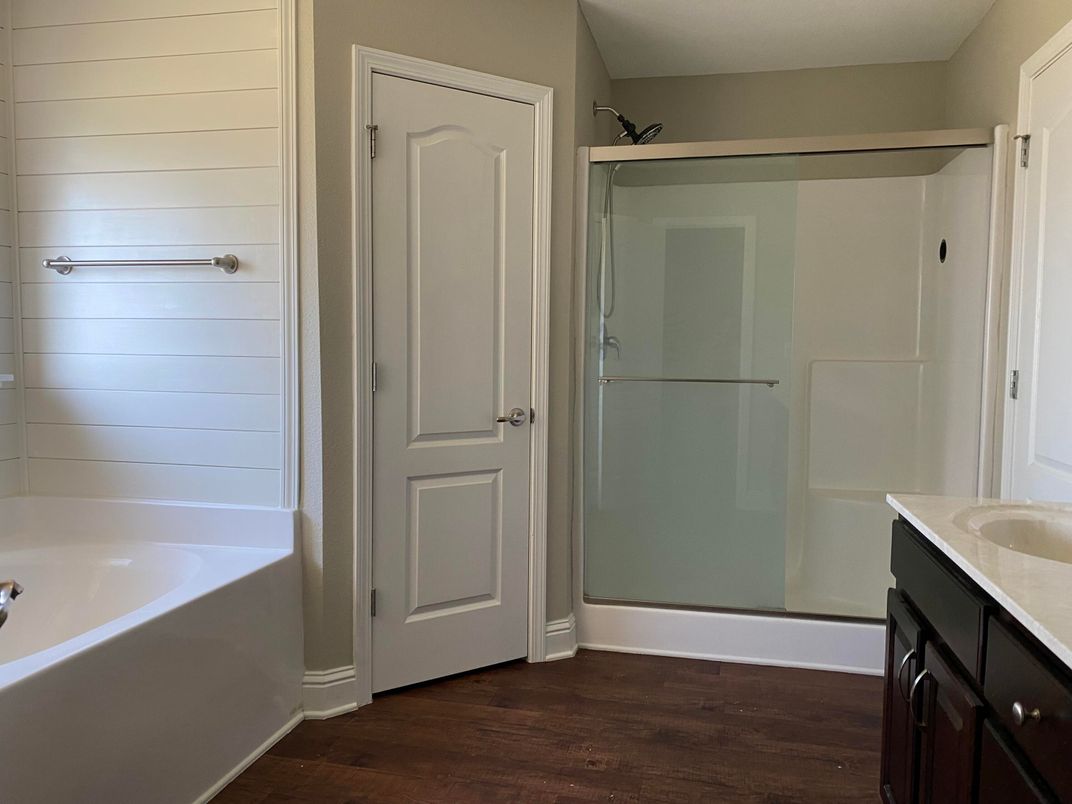 Bathroom, Interior, Wood Texture Flooring
