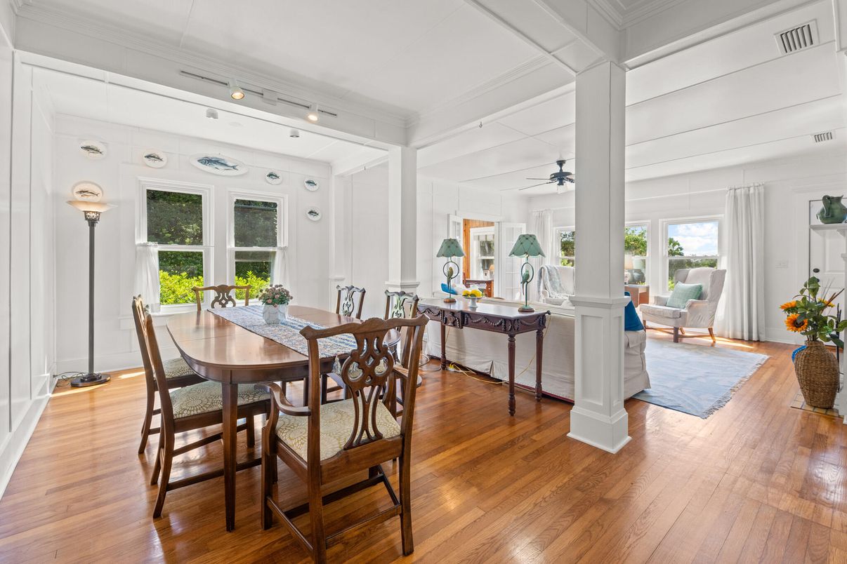 Dining room, Interior, Wood Texture Flooring