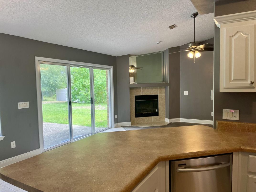 Empty room, Fireplace, Interior, Kitchen