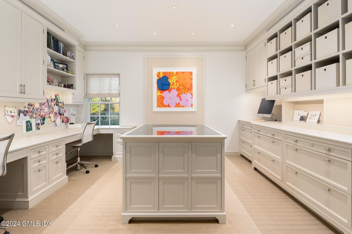 Home Office, Interior, Recessed Lighting