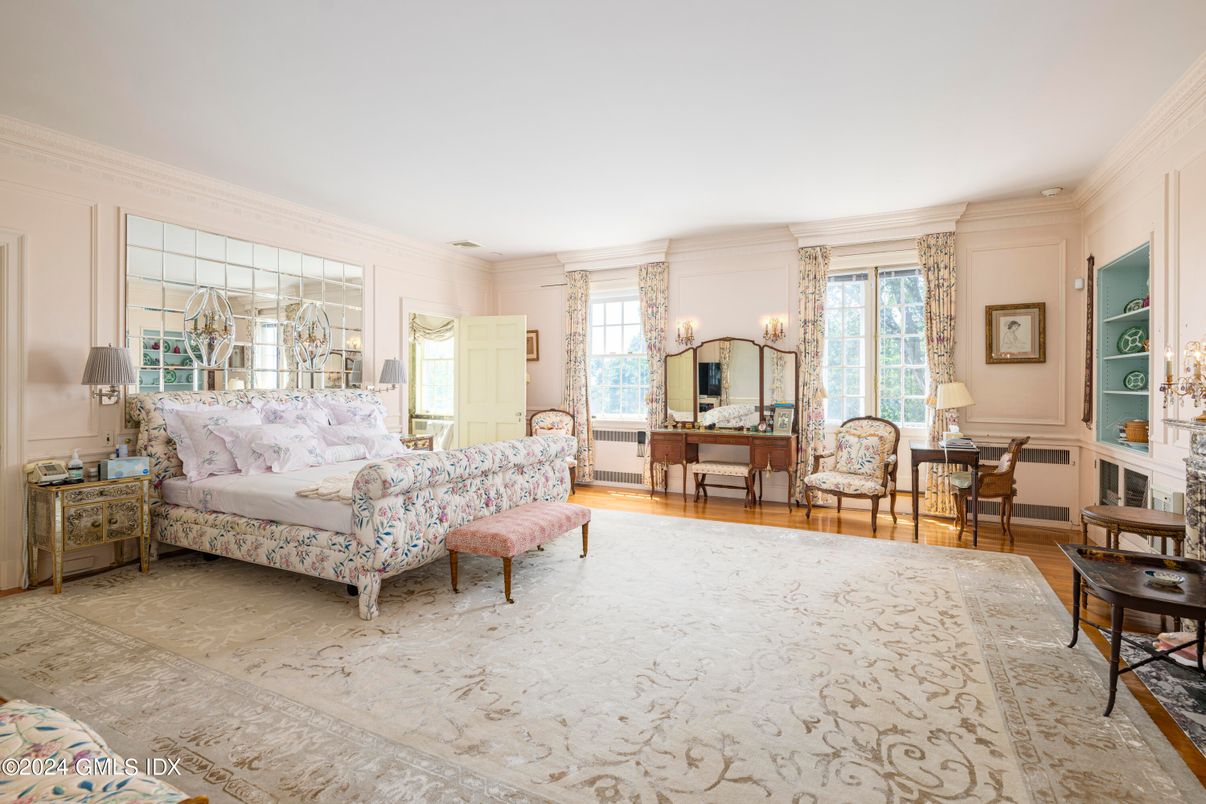 Bedroom, Chandelier, Interior, Wood Texture Flooring