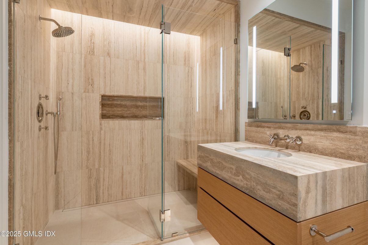 Bathroom, Glass Shower, Interior