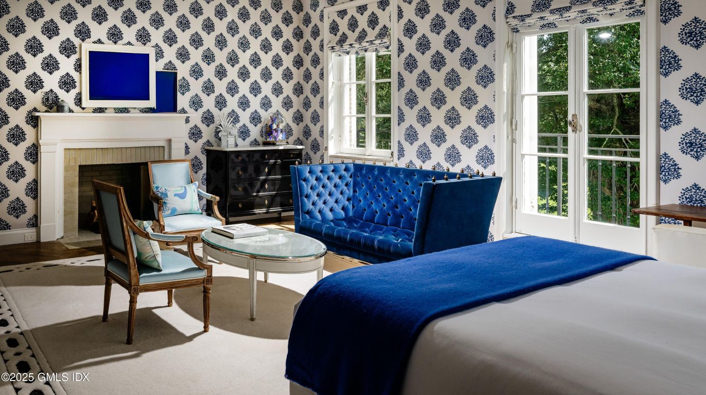 Bedroom, Fireplace, Interior