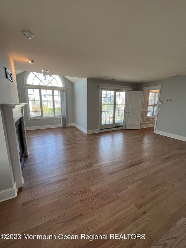 Empty room, Fireplace, Interior, Wood Texture Flooring
