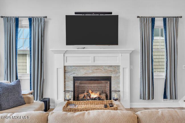 Fireplace, Interior, Living room, Wood Texture Flooring