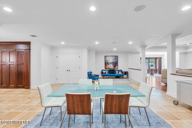 Dining room, Interior, Living room, Recessed Lighting