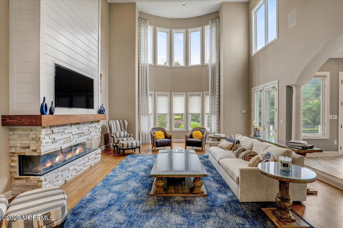 Fireplace, Interior, Living room, Wood Texture Flooring