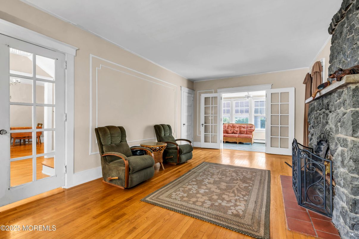 Fireplace, Interior, Wood Texture Flooring