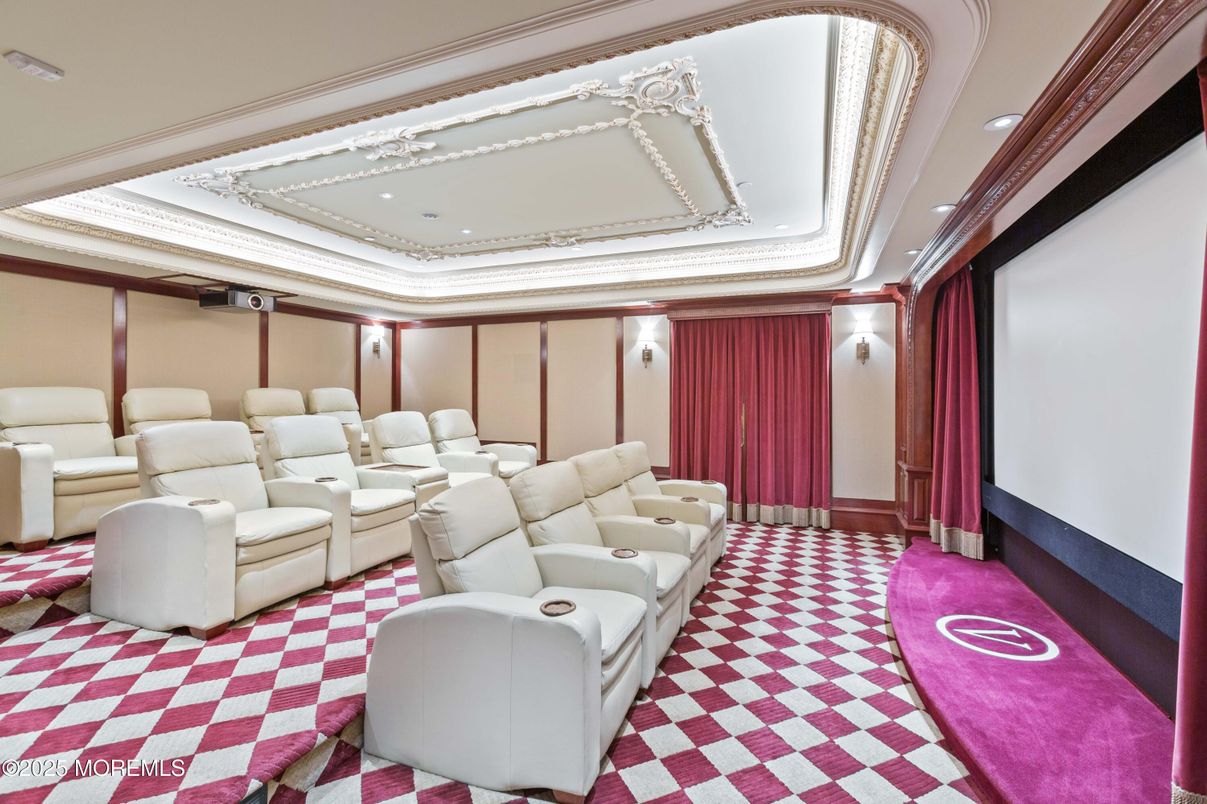 Home Theatre Room, Interior, Projection Screen, Recessed Lighting, Theatre Room