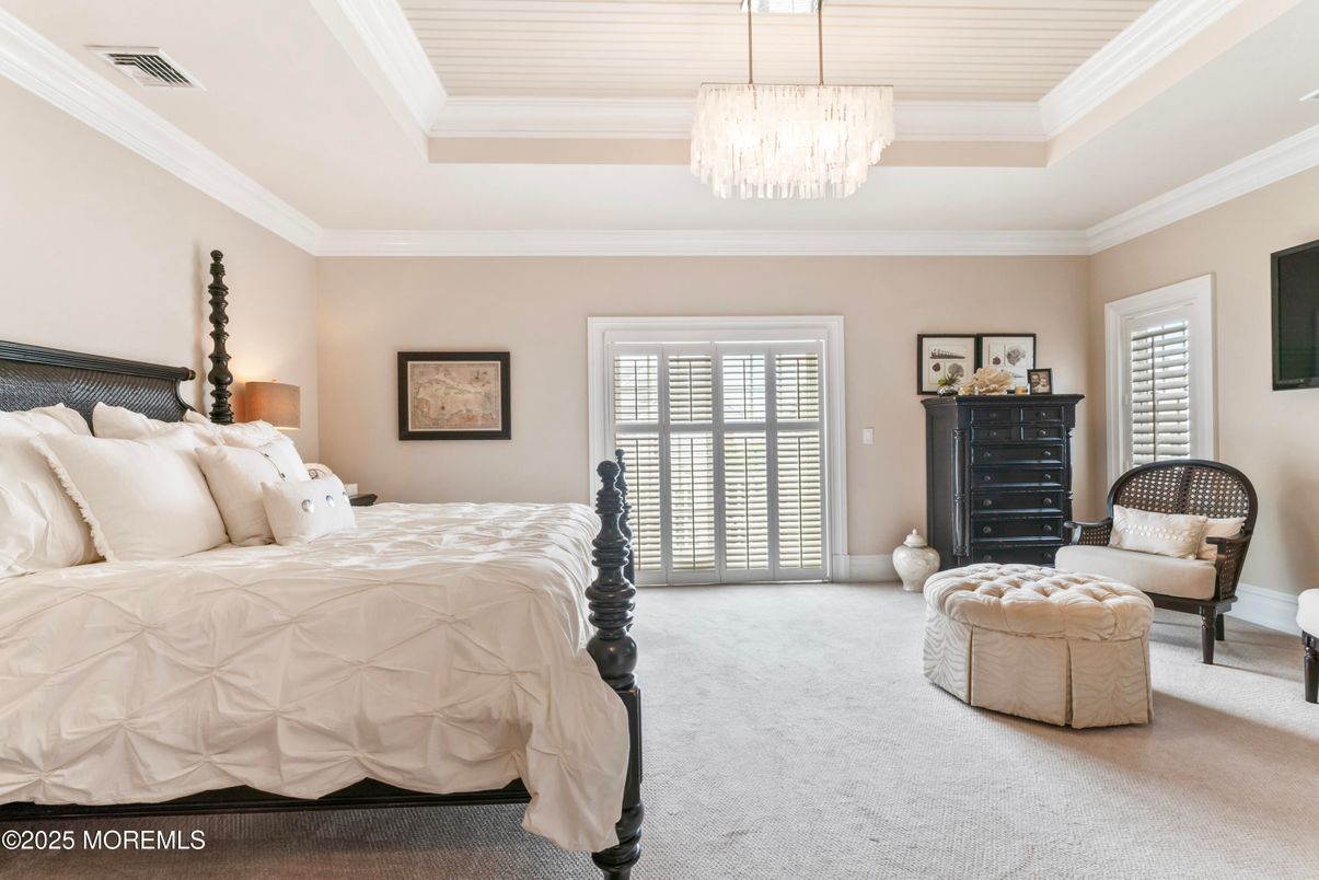 Bedroom, Chandelier, Interior