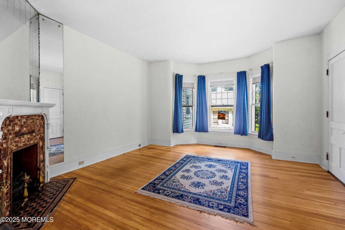 Empty room, Fireplace, Interior, Wood Texture Flooring