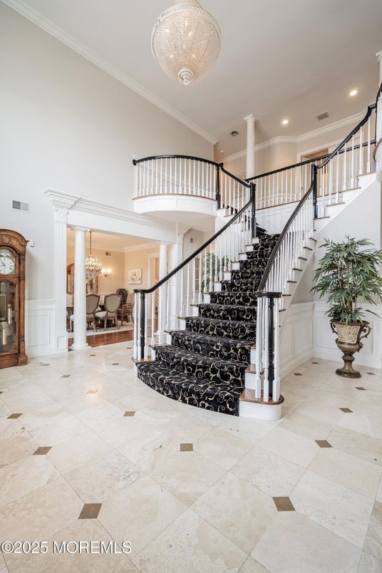 Chandelier, Interior, Recessed Lighting