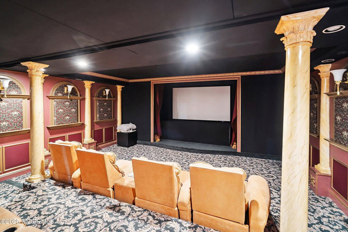 Home Theatre Room, Interior, Projection Screen, Recessed Lighting, Theatre Room