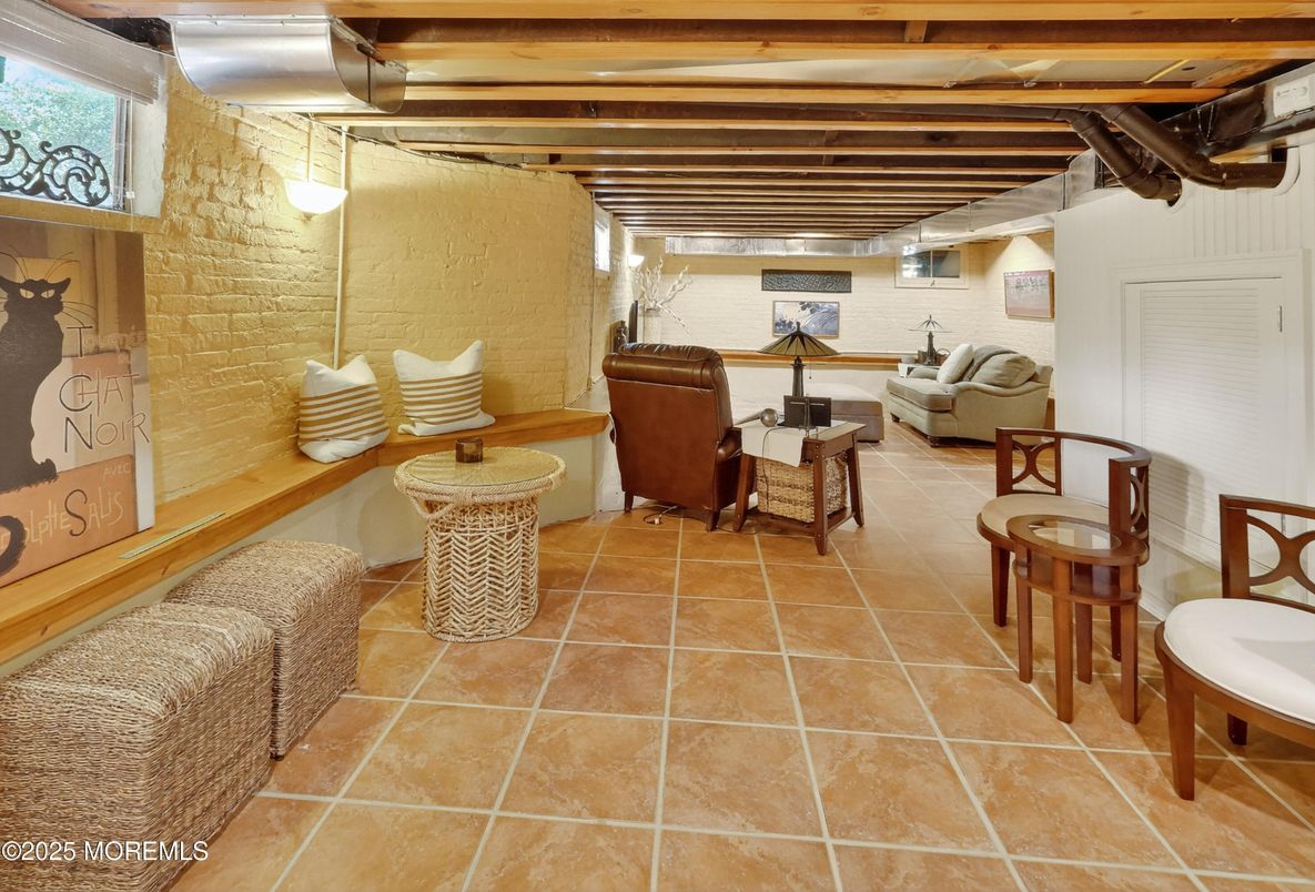 Interior, Stone Walls, Wooden Beams