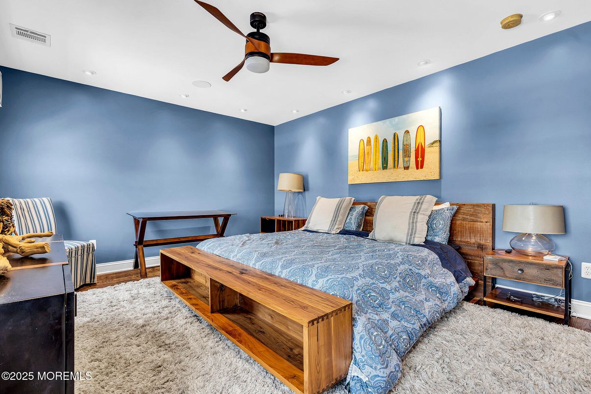 Bedroom, Interior, Recessed Lighting