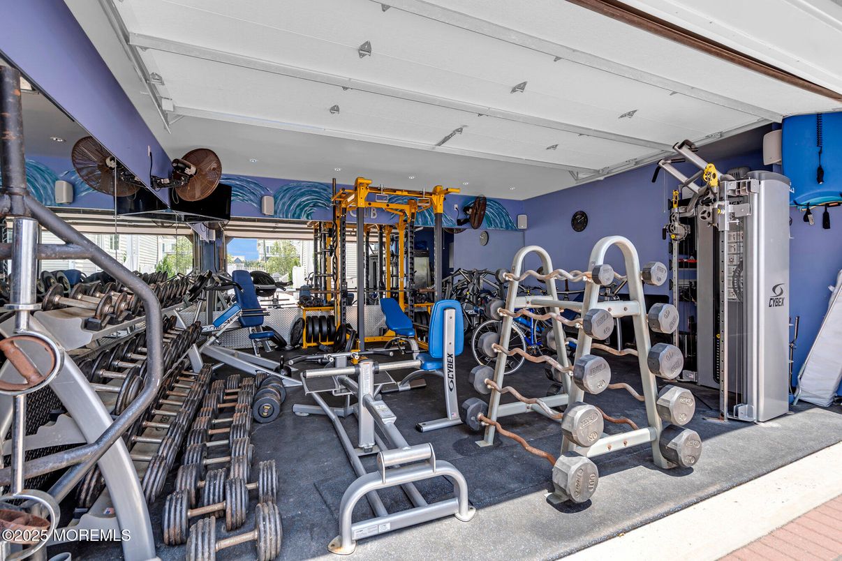Fitness Equipment, Gym, Interior, Recessed Lighting