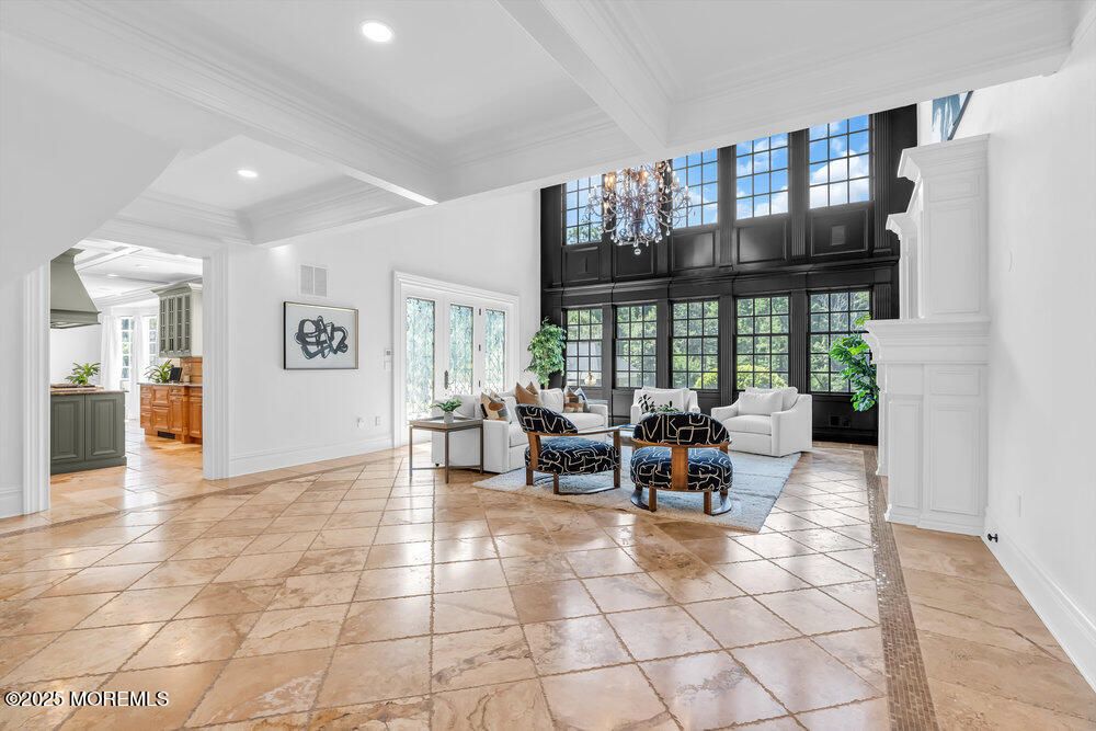 Interior, Living room, Recessed Lighting
