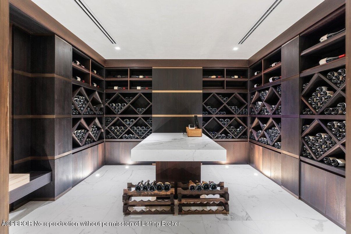 Interior, Marble, Recessed Lighting, Wine Storage