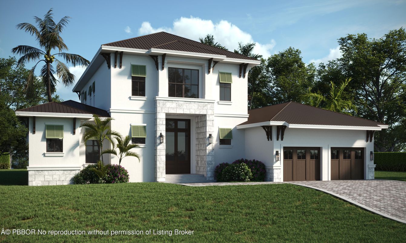 Attached, Exterior, Facade, Mediterranean