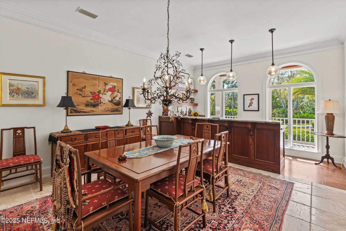 Dining room, Interior, Pendant Lights