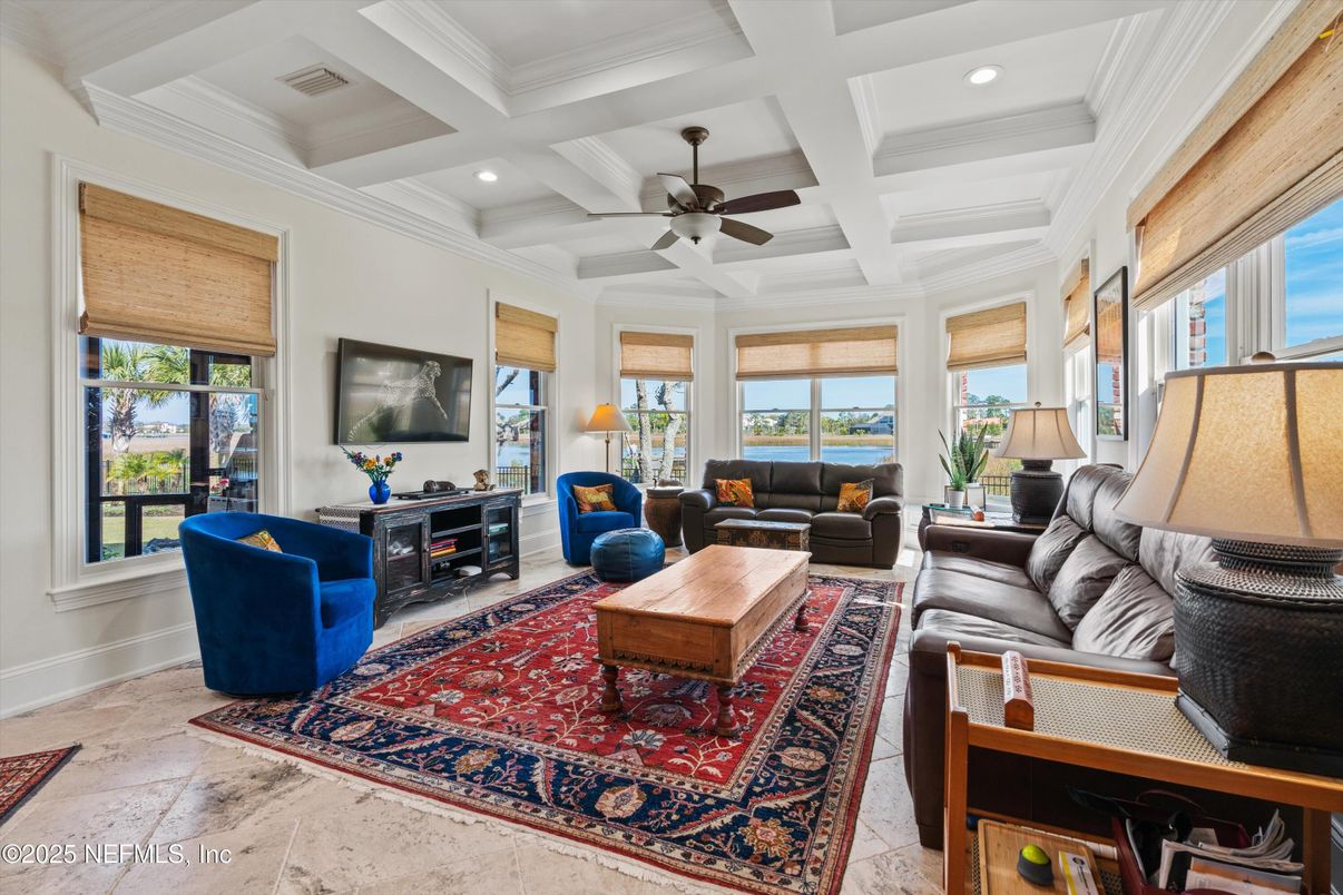 Interior, Living room, Recessed Lighting