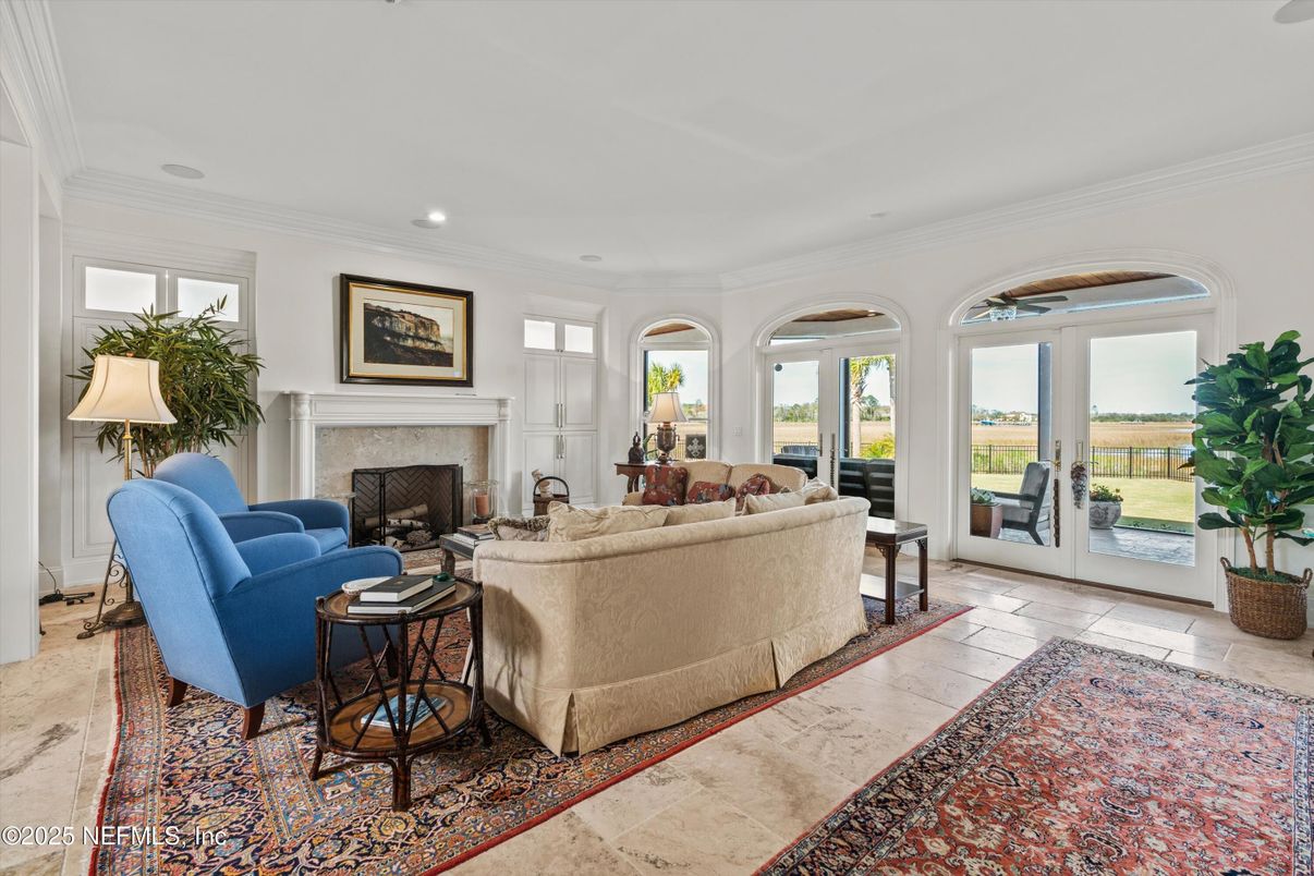 Fireplace, Interior, Living room, Recessed Lighting