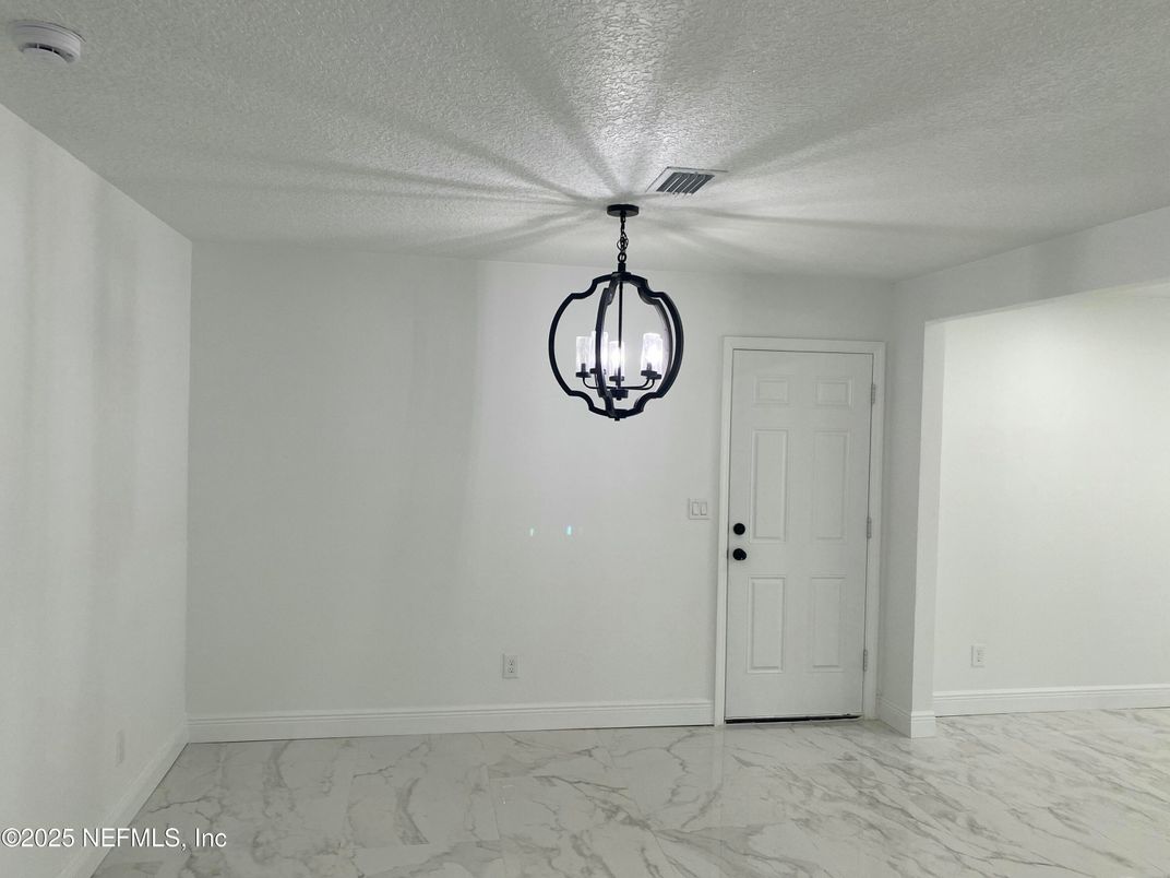 Empty room, Interior, Marble, Pendant Lights