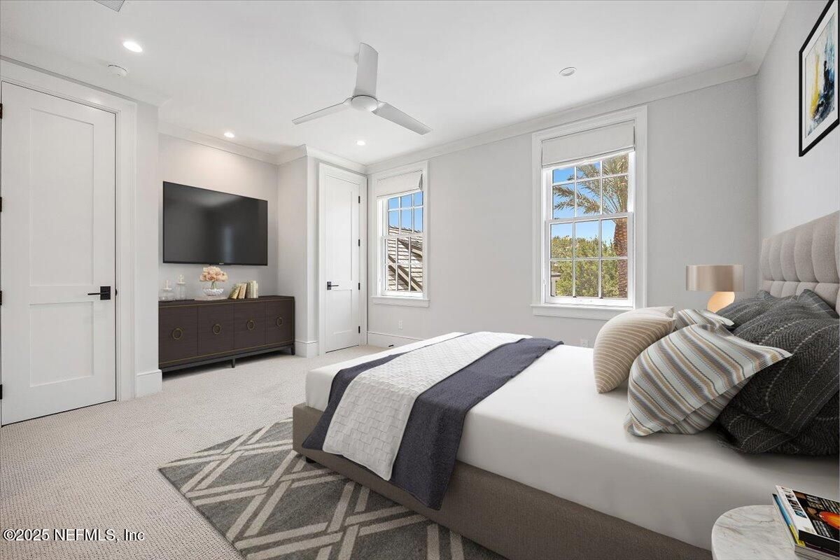 Bedroom, Interior, Recessed Lighting
