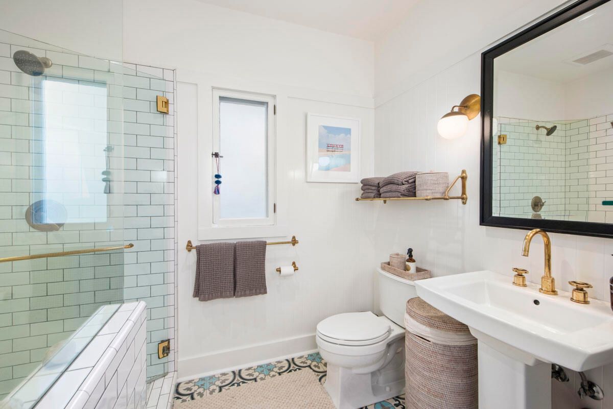 Bathroom, Glass Shower, Interior