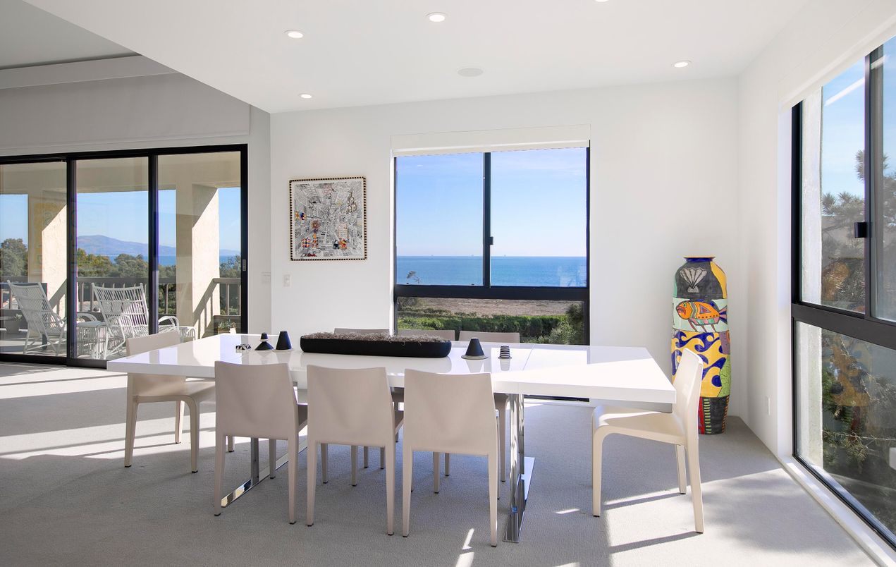 Dining room, Interior, Recessed Lighting, Water