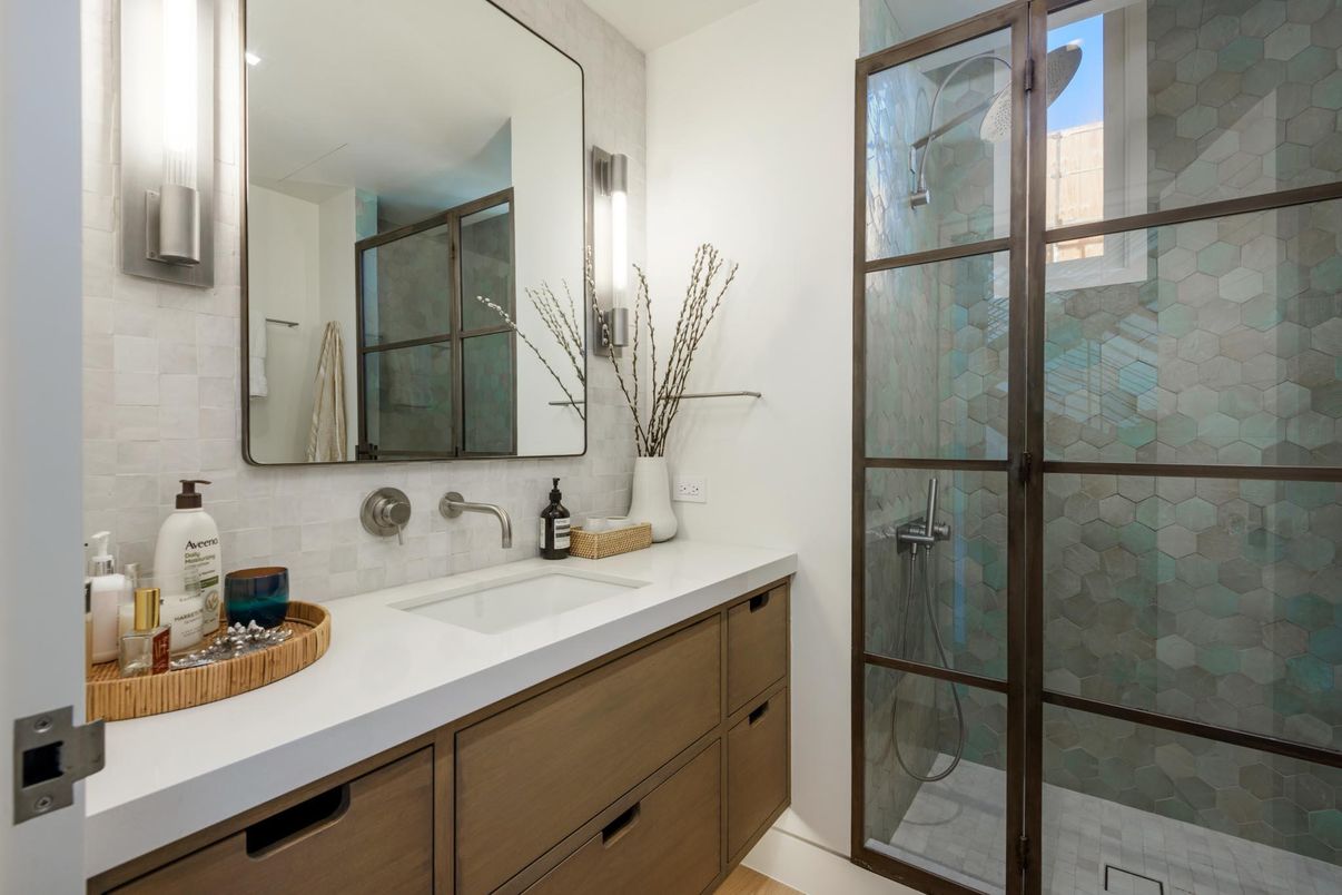 Bathroom, Glass Shower, Interior